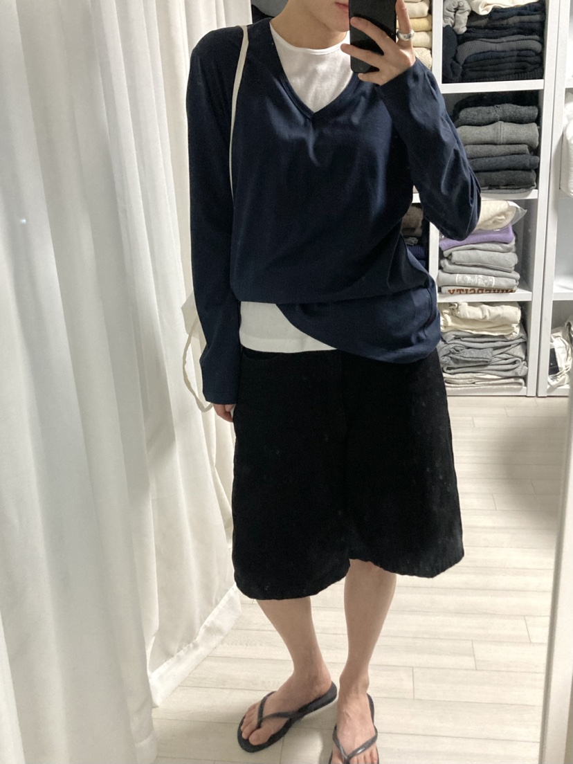 MYOS韓國東大門直郵女士新品休閑推薦長袖T恤不含內搭V領MYOS長袖T恤