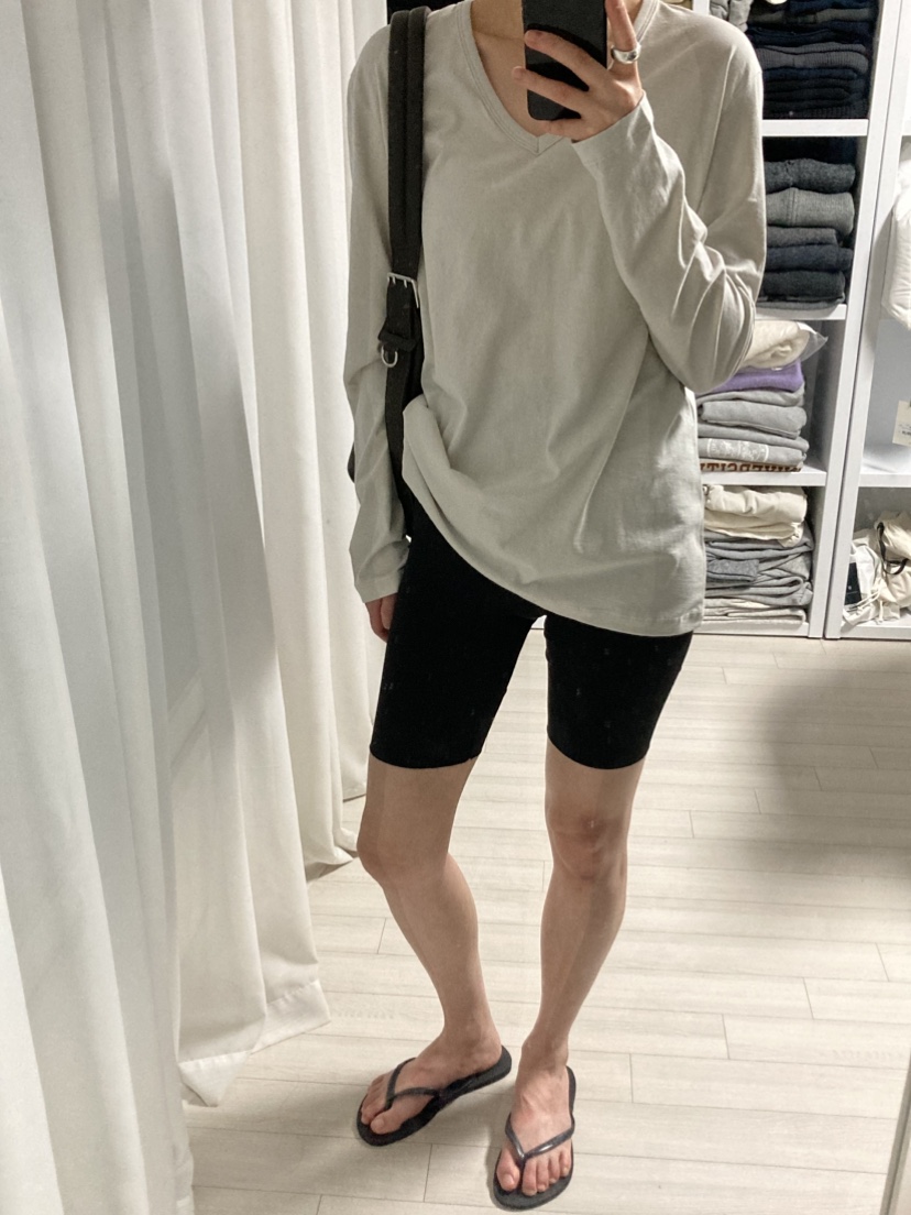 MYOS韓國東大門直郵女士新品休閑推薦長袖T恤不含內搭V領MYOS長袖T恤