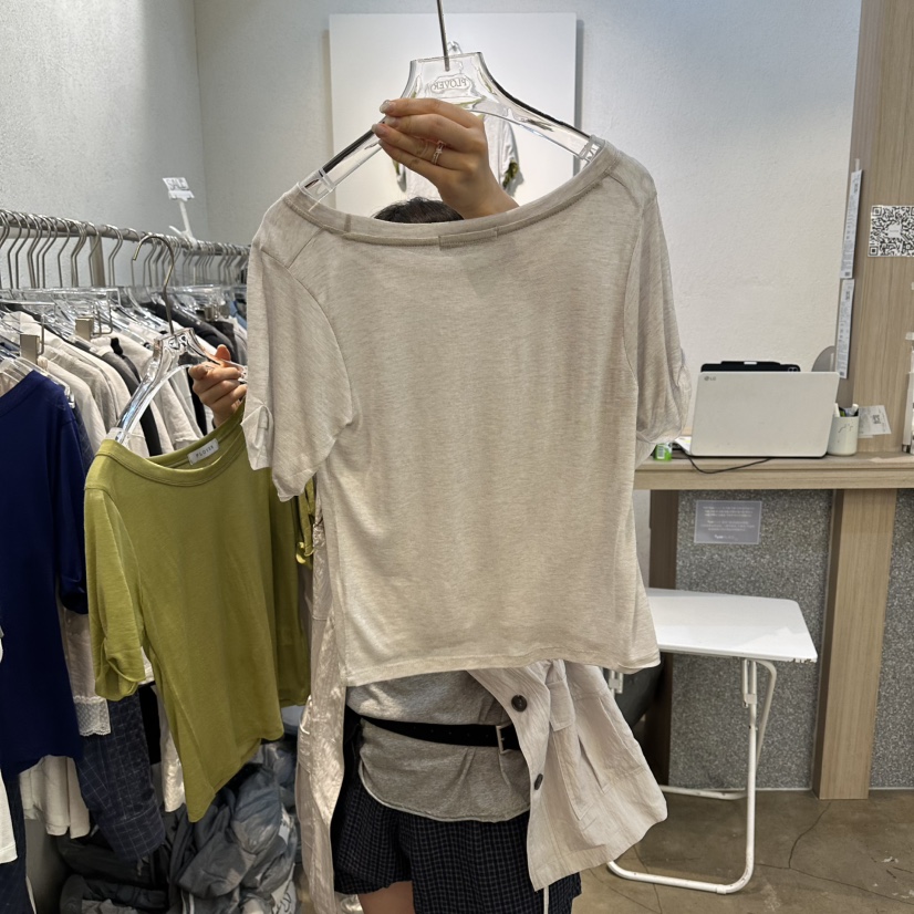 PLOVER韓國東大門直郵女裝新品26春夏時尚休閑推薦職業T恤PLO_VERT恤