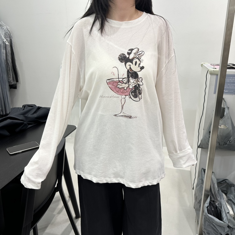 VISUAL SPACE/PAGE92/FLEISCHER韓國東大門代購女士新品推薦長袖T恤VISUAL SPACE/PAGE92/FLEISCHER長袖T恤圖色2