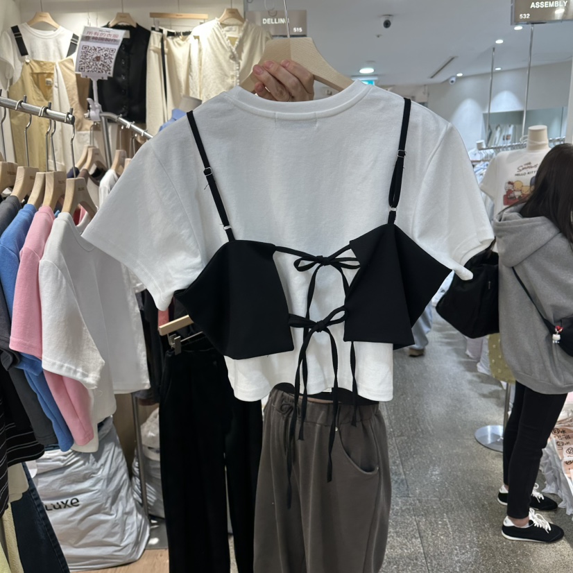 DELLING東大門實拍女士新品時尚人氣熱賣吊帶背心不含內搭DELLING吊帶/背心