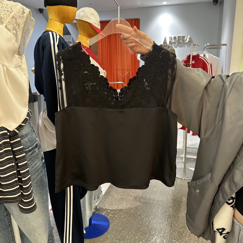 MAGOT韓國東大門直郵女裝新品職業熱賣休閑時尚吊帶背心蕾絲IIIΛGOT/MAGOT吊帶/背心