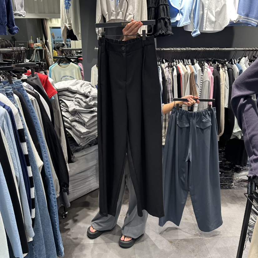 STAR-L韓國代購女士新款休閑推薦26春夏時尚熱賣人氣休閑褲STAR-L休閑褲圖色2黑色