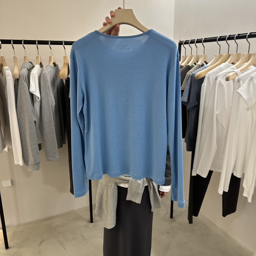 MYOS東大門實拍女裝新款職業26春夏熱賣真品時尚休閑長袖T恤MYOS長袖T恤