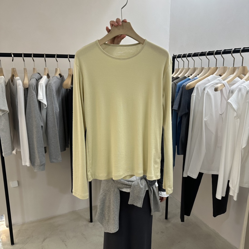 MYOS東大門實拍女裝新款職業26春夏熱賣真品時尚休閑長袖T恤MYOS長袖T恤圖色2