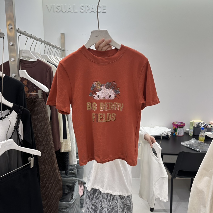 VISUAL SPACE/PAGE92/FLEISCHER韓國直郵女裝新品26春夏T恤VISUAL SPACE/PAGE92/FLEISCHERT恤圖色2