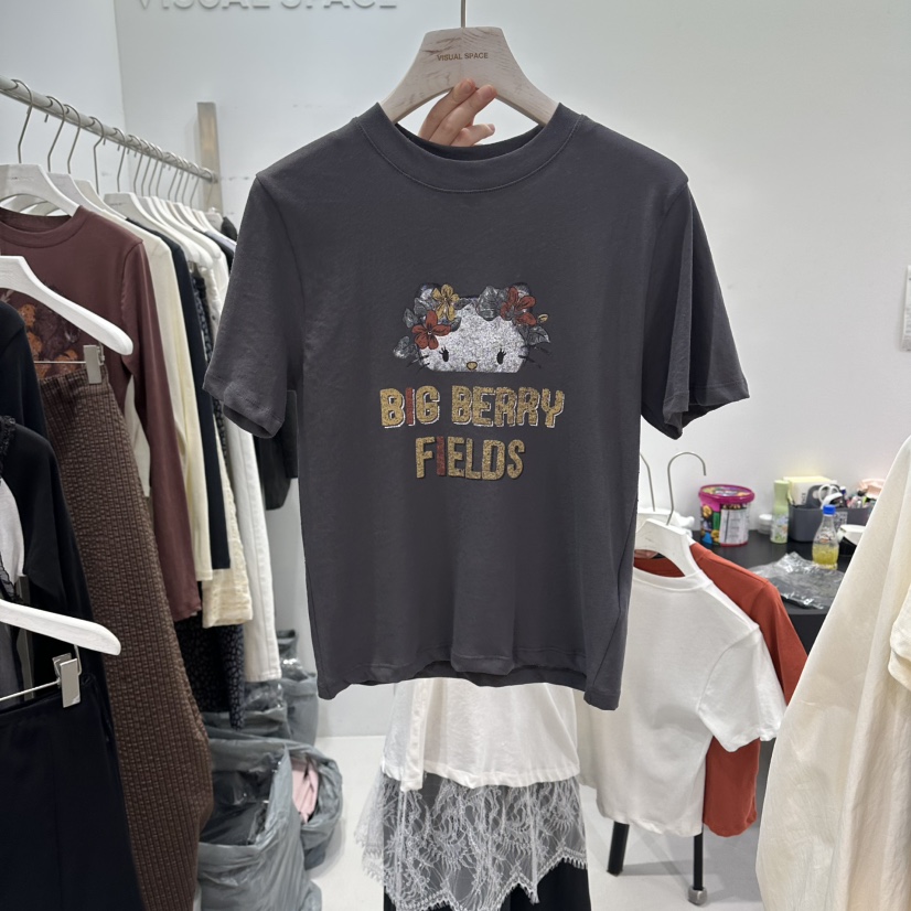 VISUAL SPACE/PAGE92/FLEISCHER韓國直郵女裝新品26春夏T恤VISUAL SPACE/PAGE92/FLEISCHERT恤圖色3