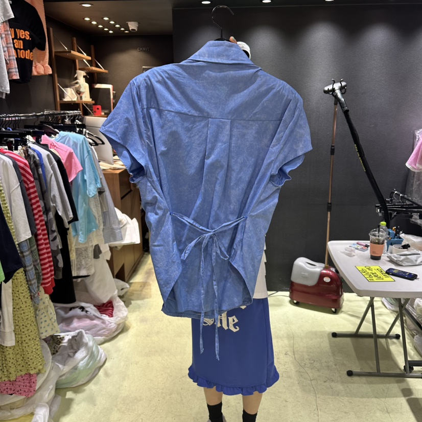 CHAVI東大門實拍女裝新品26春夏職業真品休閑襯衫蕾絲衫復古CHAVI襯衫/蕾絲衫