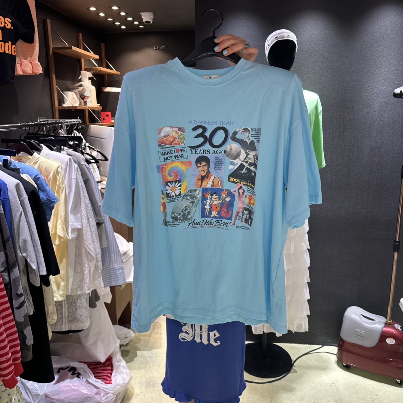 CHAVI東大門實拍女士新款26春夏真品人氣職業時尚推薦T恤CHAVIT恤圖色1