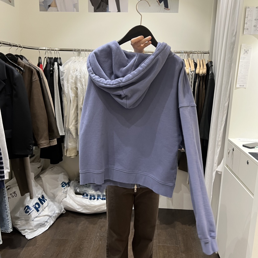 OURIN/THIS IS韓國直郵實拍女士新品休閑夾克連帽拉鏈衫OURIN/THIS IS夾克