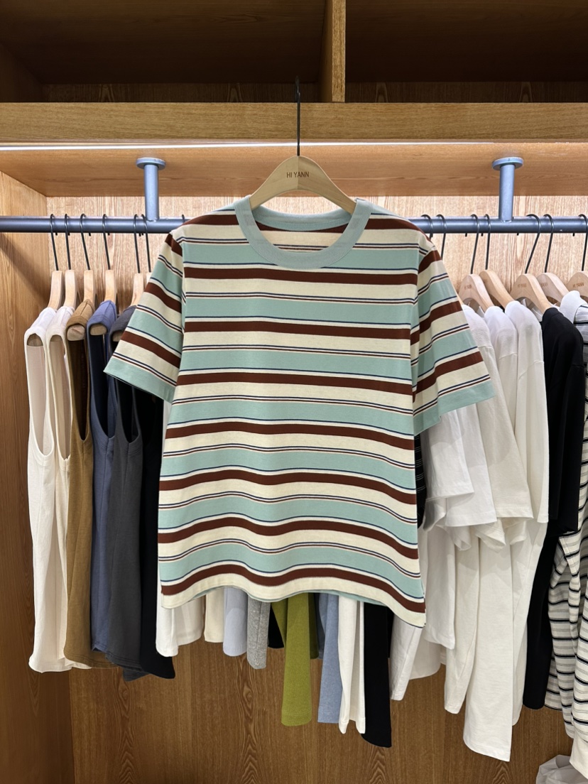 HI YANN韓國東大門直郵女士新款休閑職業人氣26春夏熱賣T恤HI YANNT恤圖色1