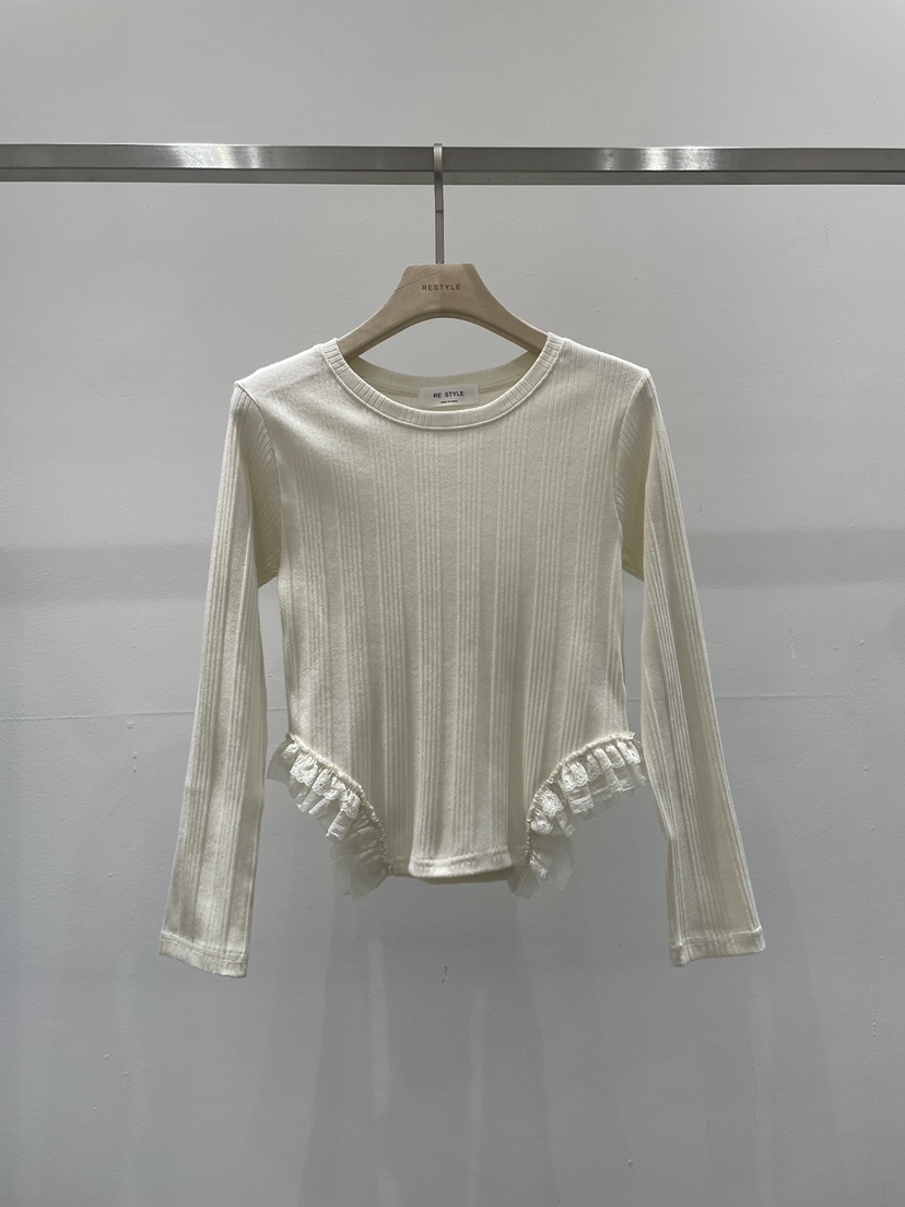 RE STYLE-Q東大門實拍女裝新款26春夏真品人氣推薦長袖T恤RE STYLE長袖T恤圖色2