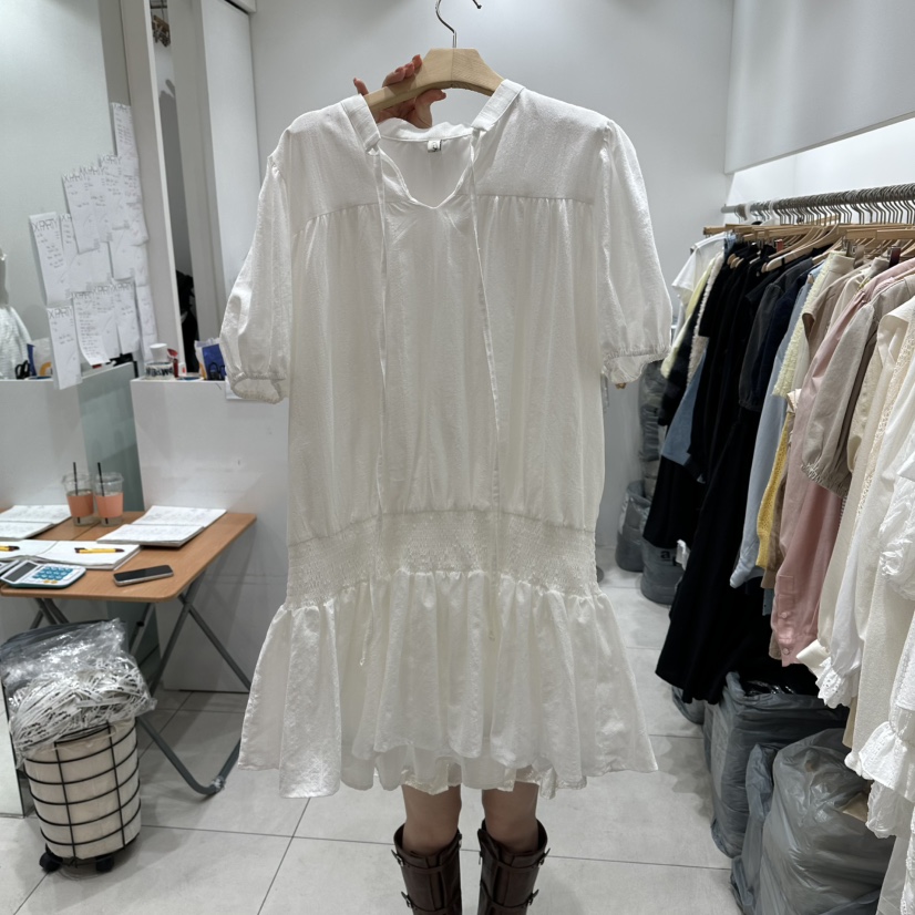 XPARTY韓國直郵實拍女裝新品熱賣職業26春夏推薦人氣連衣裙XPARTY連衣裙圖色1