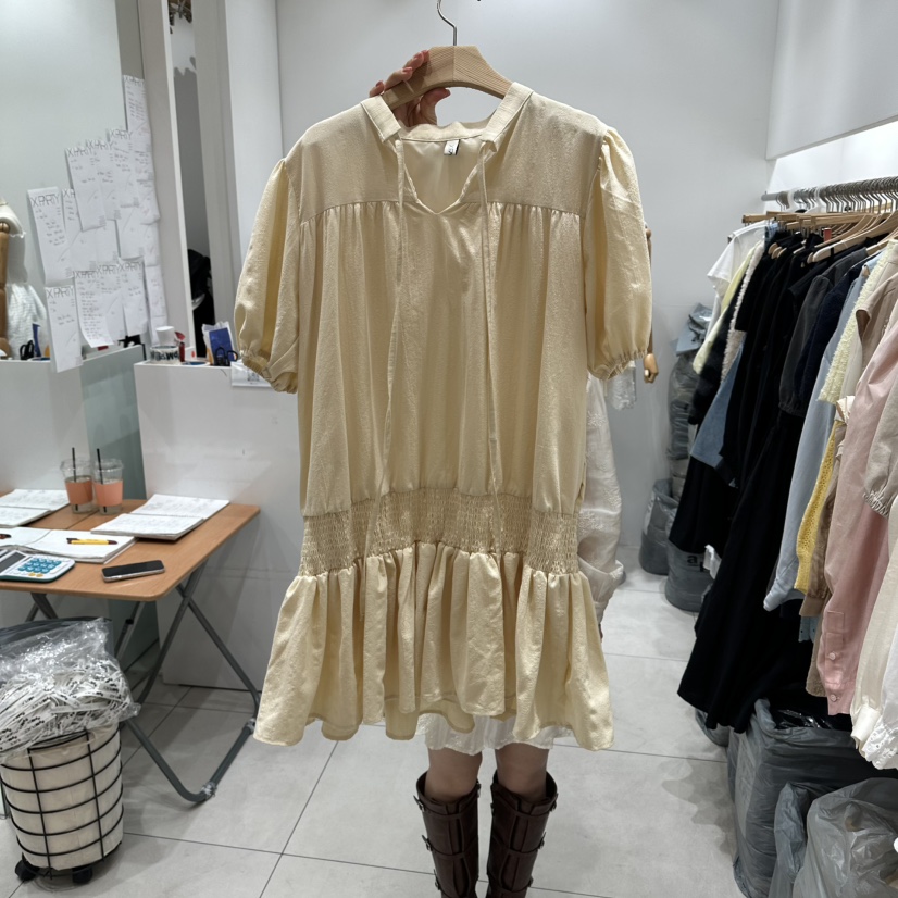 XPARTY韓國直郵實拍女裝新品熱賣職業26春夏推薦人氣連衣裙XPARTY連衣裙圖色2