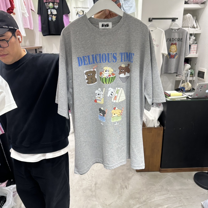 EVE韓國直郵女士新款真品時尚職業推薦人氣休閑26春夏T恤EVET恤圖色2