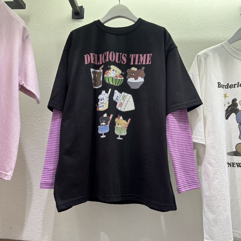 EVE韓國直郵女士新款真品時尚職業推薦人氣休閑26春夏T恤EVET恤圖色3