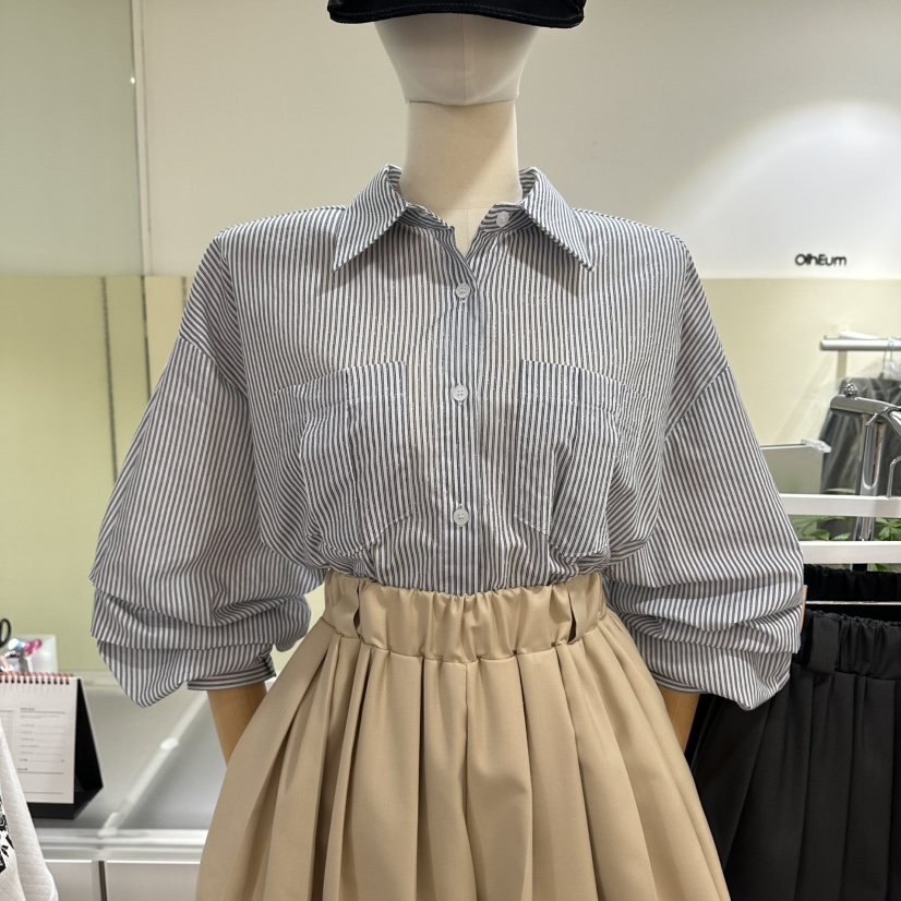 OREUM韓國代購女士新品人氣休閑熱賣推薦職業26春夏襯衫蕾絲衫OREUM襯衫/蕾絲衫圖色4