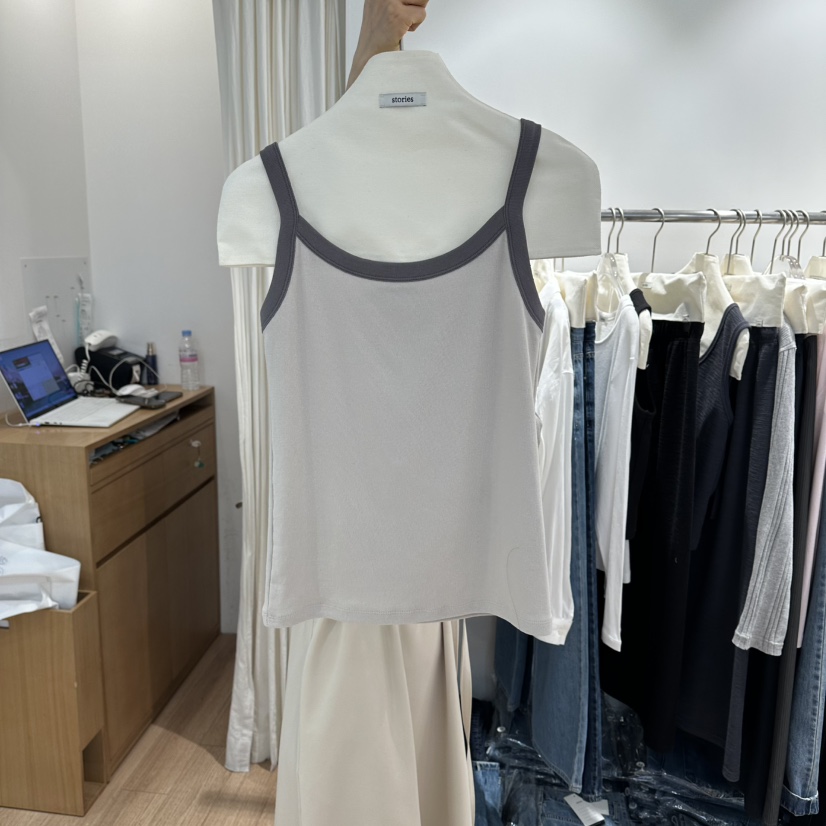 STORIES東大門代購女士新款推薦職業時尚26春夏真品吊帶背心STORIES吊帶/背心圖色2