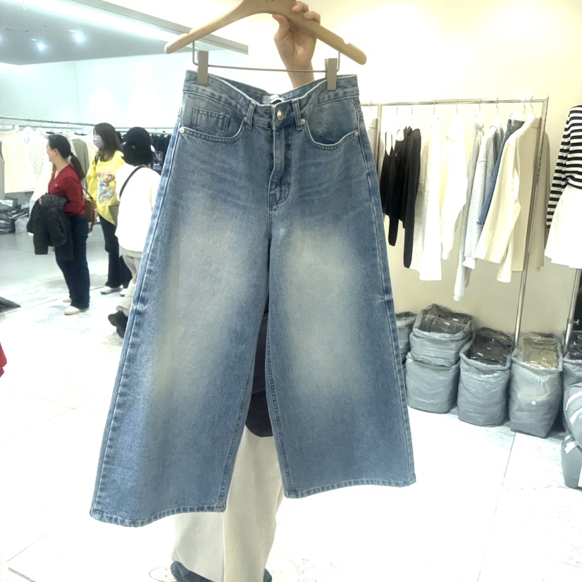 BLUEI-D/N SHARP東大門直郵女裝新款人氣休閑26春夏牛仔褲Blue i-d/N SHARP牛仔褲圖色1淺色