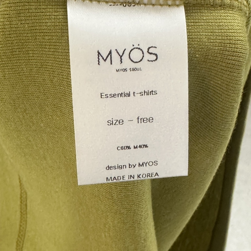MYOS韓國直郵女裝新款人氣時尚推薦26春夏休閑職業熱賣T恤MYOST恤