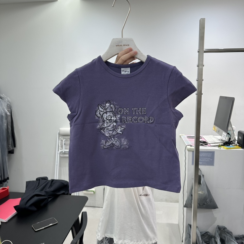 VISUAL SPACE/PAGE92/FLEISCHER韓國直郵女裝新款休閑T恤VISUAL SPACE/PAGE92/FLEISCHERT恤圖色2