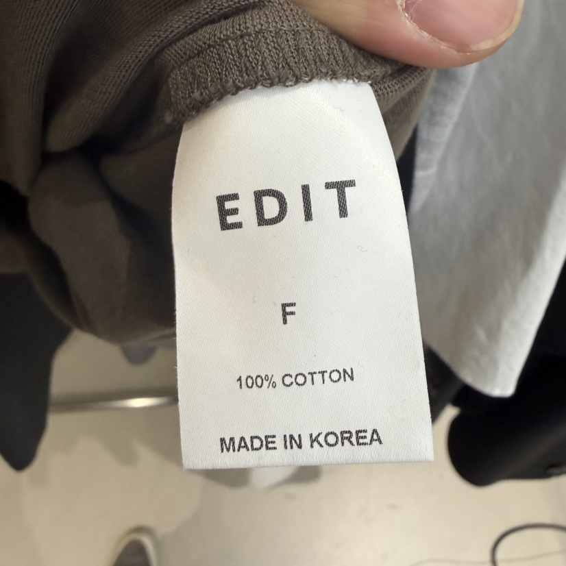 EDIT東大門代購女裝新品職業26春夏真品時尚熱賣人氣休閑T恤EDITT恤