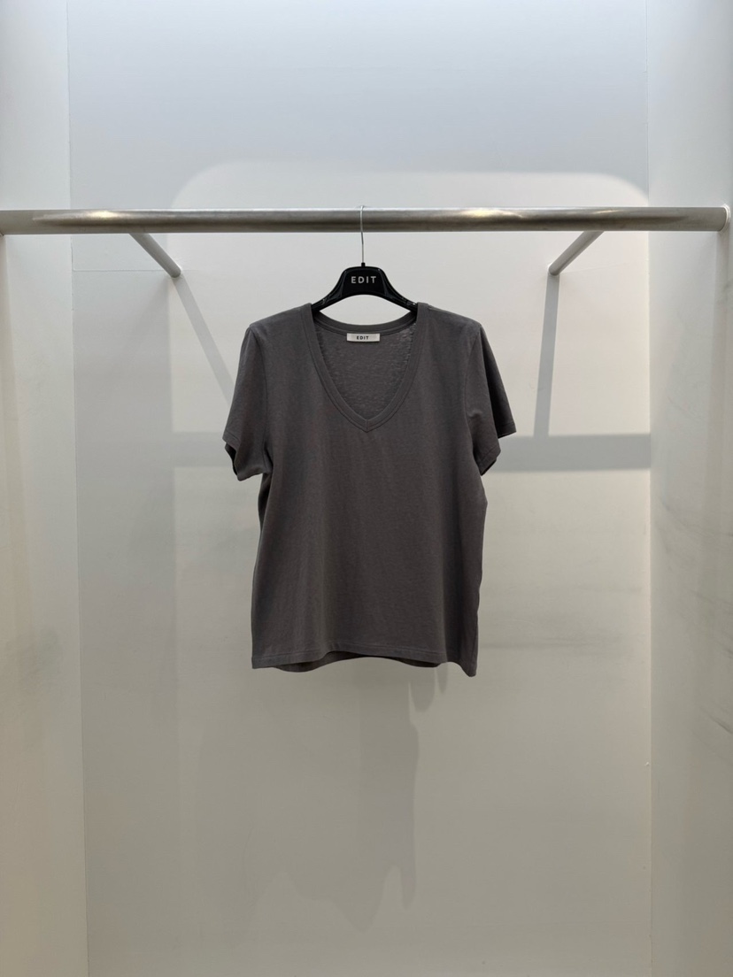 EDIT東大門代購女裝新品職業26春夏真品時尚熱賣人氣休閑T恤EDITT恤圖色2墨色