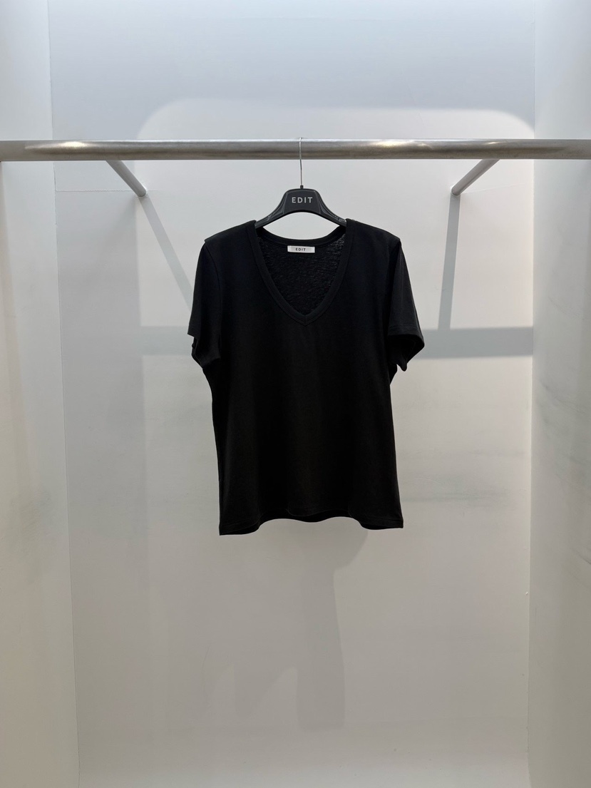 EDIT東大門代購女裝新品職業26春夏真品時尚熱賣人氣休閑T恤EDITT恤圖色3黑色