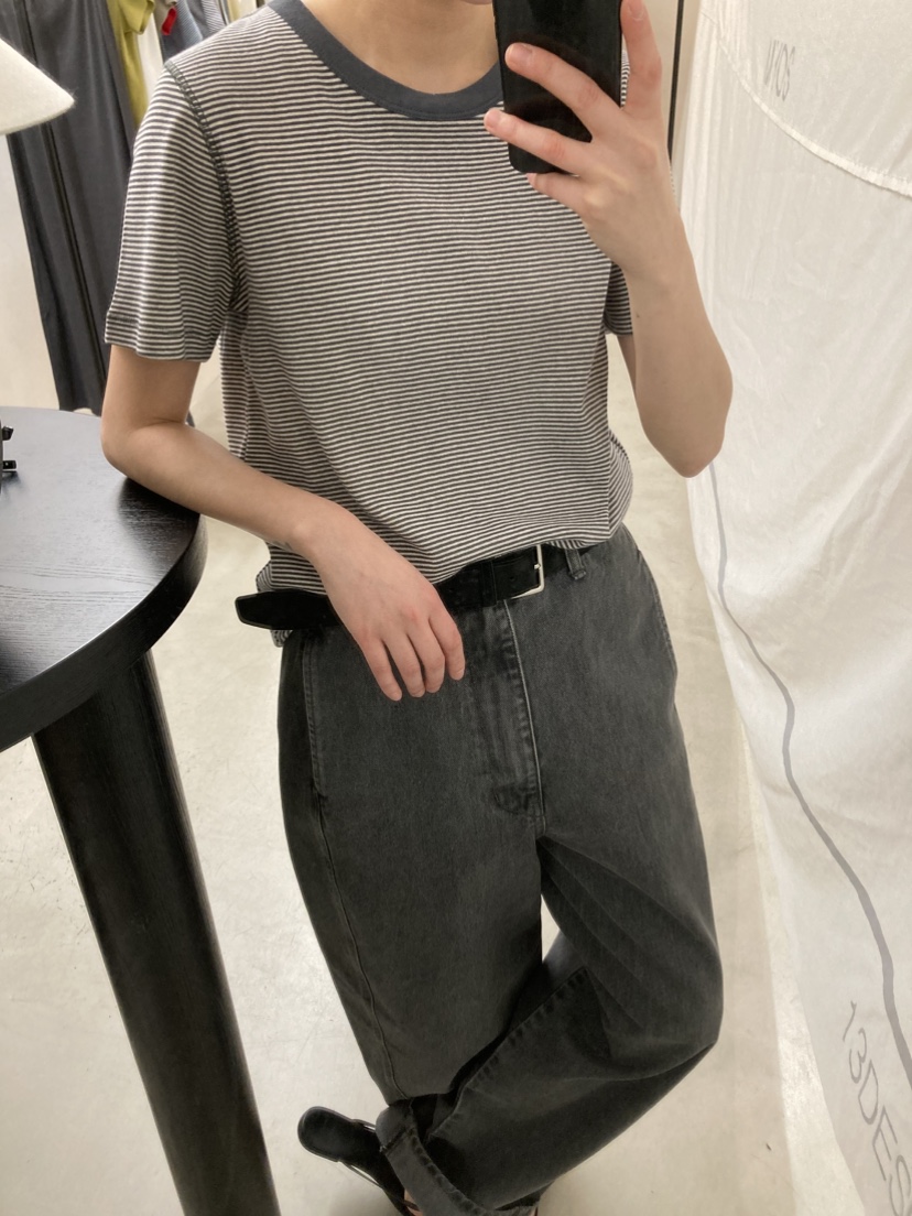 MYOS東大門代購女裝新款職業人氣26春夏休閑推薦熱賣T恤條紋MYOST恤