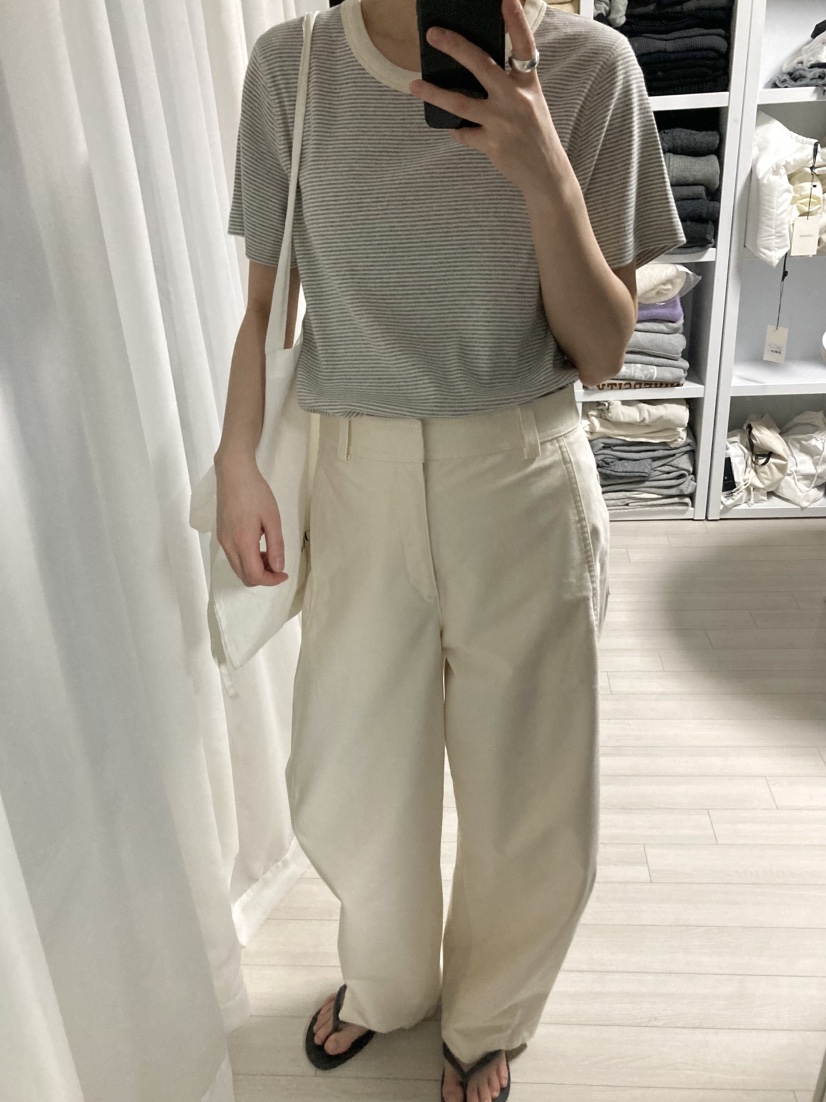 MYOS東大門代購女裝新款職業人氣26春夏休閑推薦熱賣T恤條紋MYOST恤