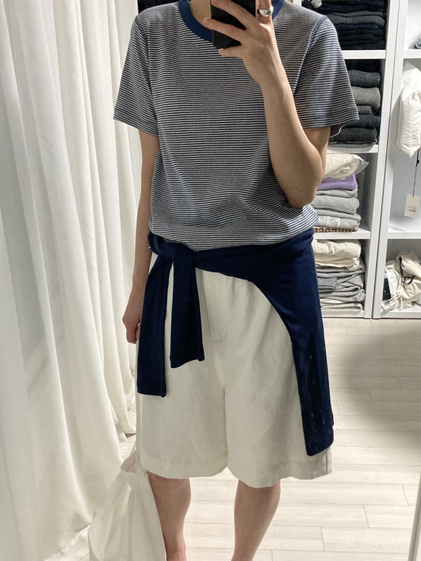 MYOS東大門代購女裝新款職業人氣26春夏休閑推薦熱賣T恤條紋MYOST恤