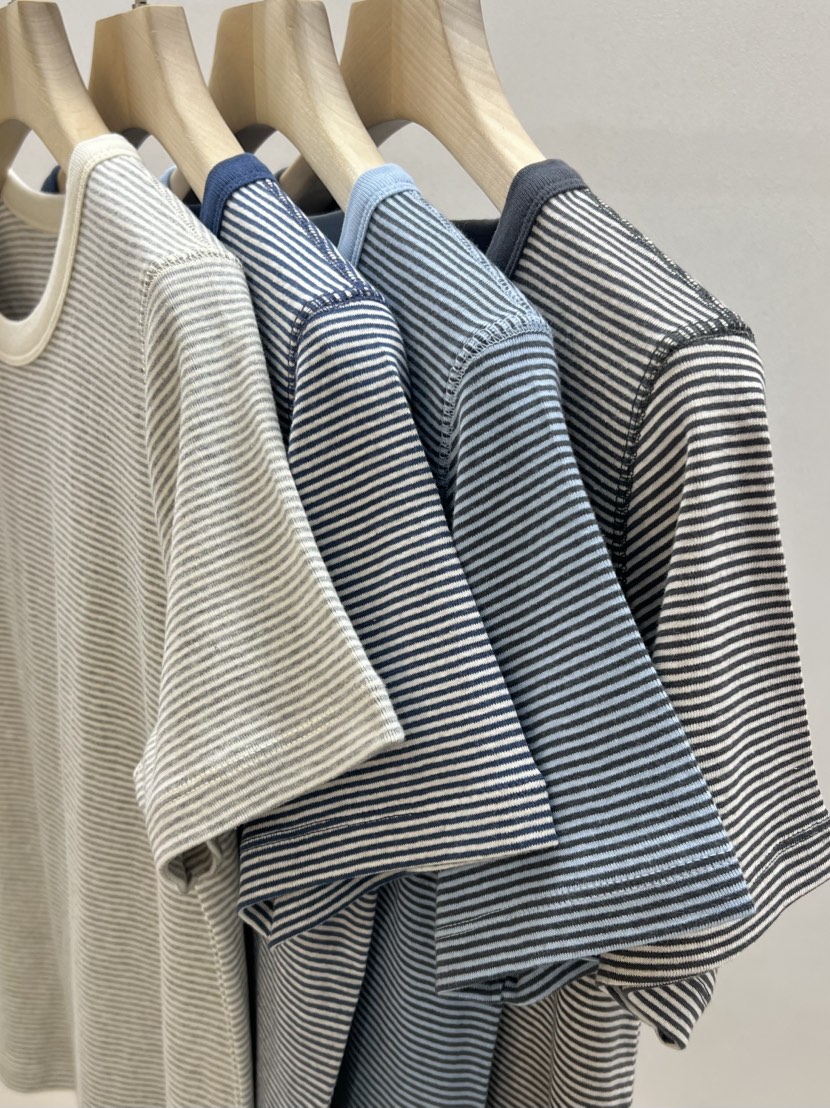 MYOS東大門代購女裝新款職業人氣26春夏休閑推薦熱賣T恤條紋MYOST恤