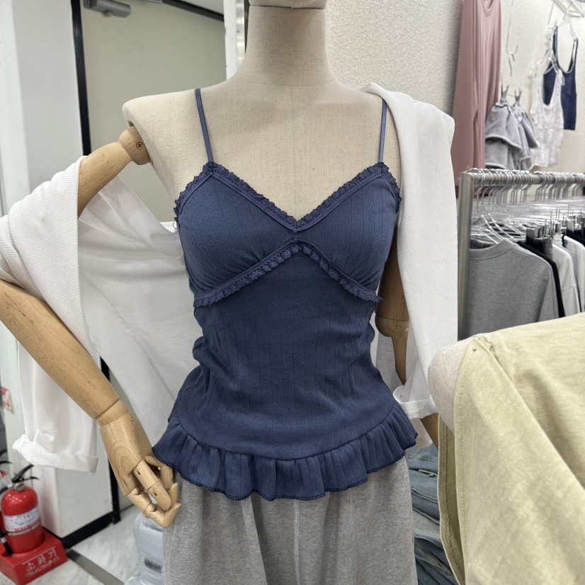 MAGOT韓國東大門代購女裝新品職業人氣時尚推薦休閑吊帶背心IIIΛGOT/MAGOT吊帶/背心圖色1
