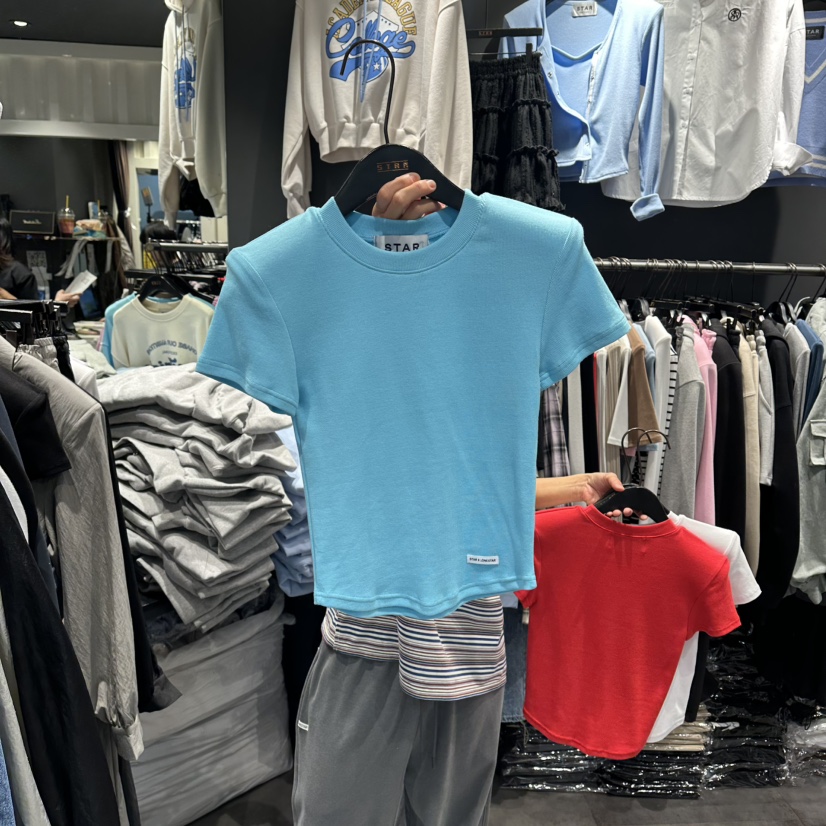 STAR-L韓國東大門代購女裝新品職業休閑26春夏熱賣人氣T恤STAR-LT恤圖色3