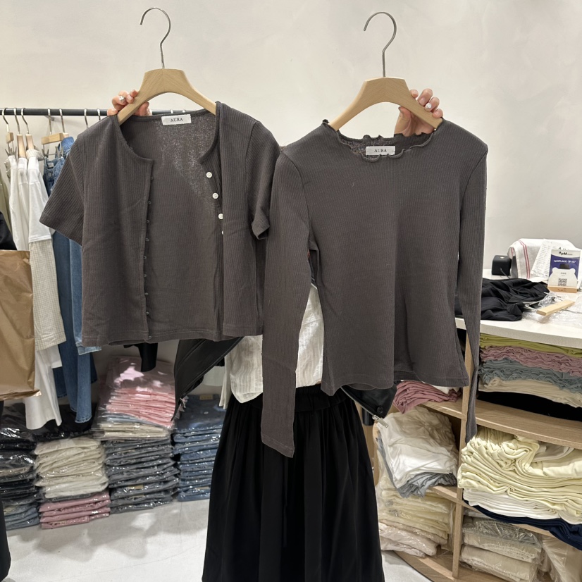 AURA韓國直郵女裝新款時尚職業人氣推薦休閑熱賣套裝兩件套Au ra套裝圖色2