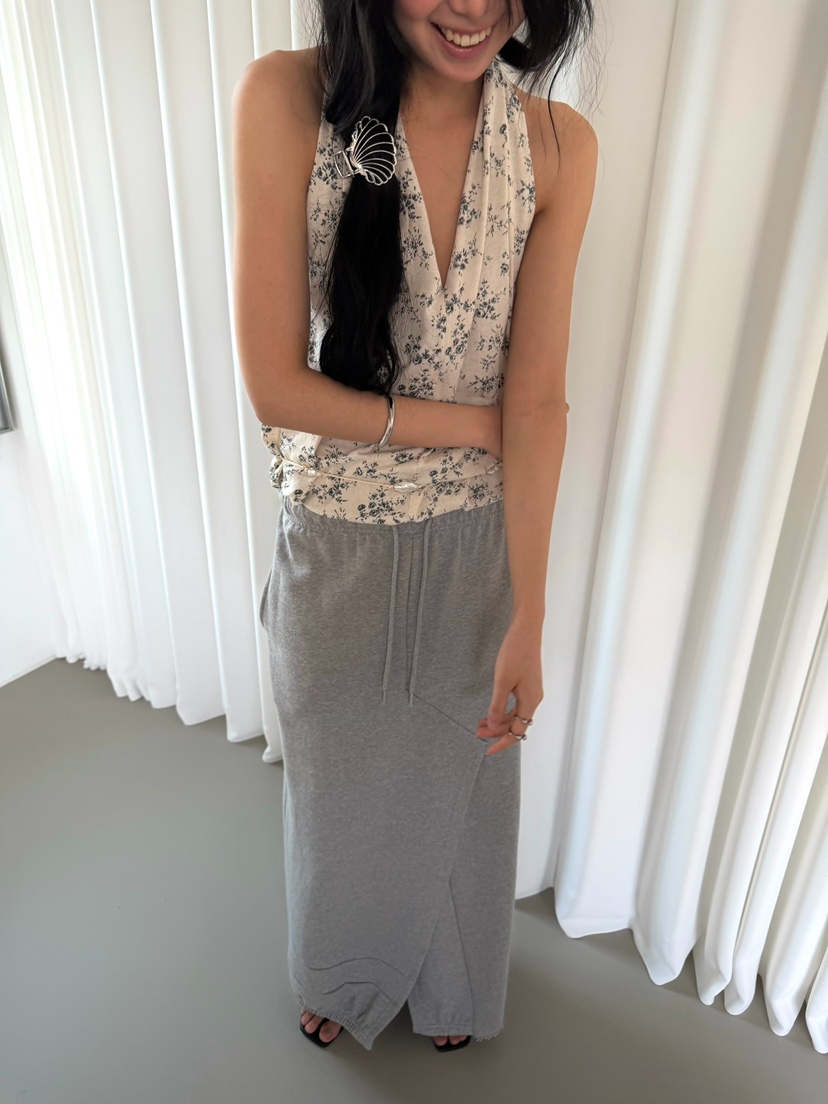 AWESOMESAUCE韓國直郵女裝新品時尚職業推薦熱賣26春夏長裙AWESOME SAUCE長裙