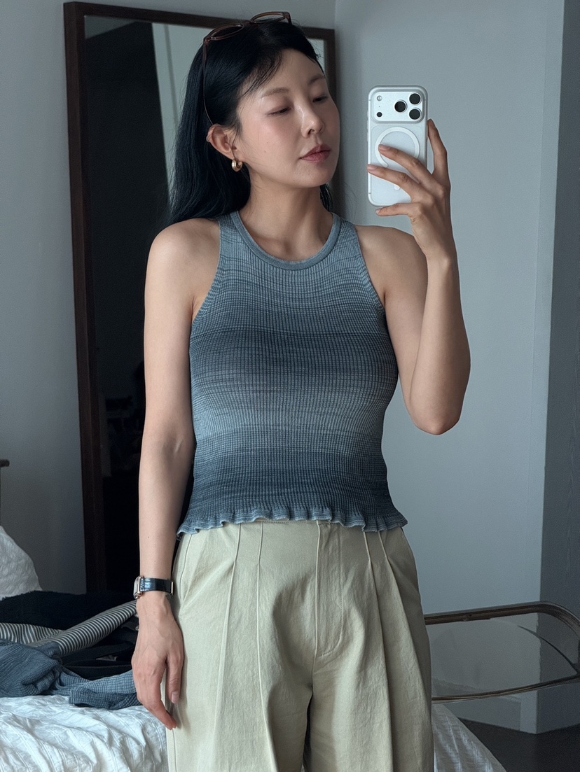 MILUI東大門代購女裝新品休閑26春夏推薦職業真品吊帶背心MILUI吊帶/背心