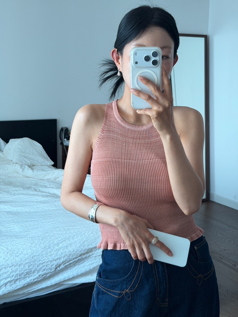 MILUI東大門代購女裝新品休閑26春夏推薦職業真品吊帶背心MILUI吊帶/背心