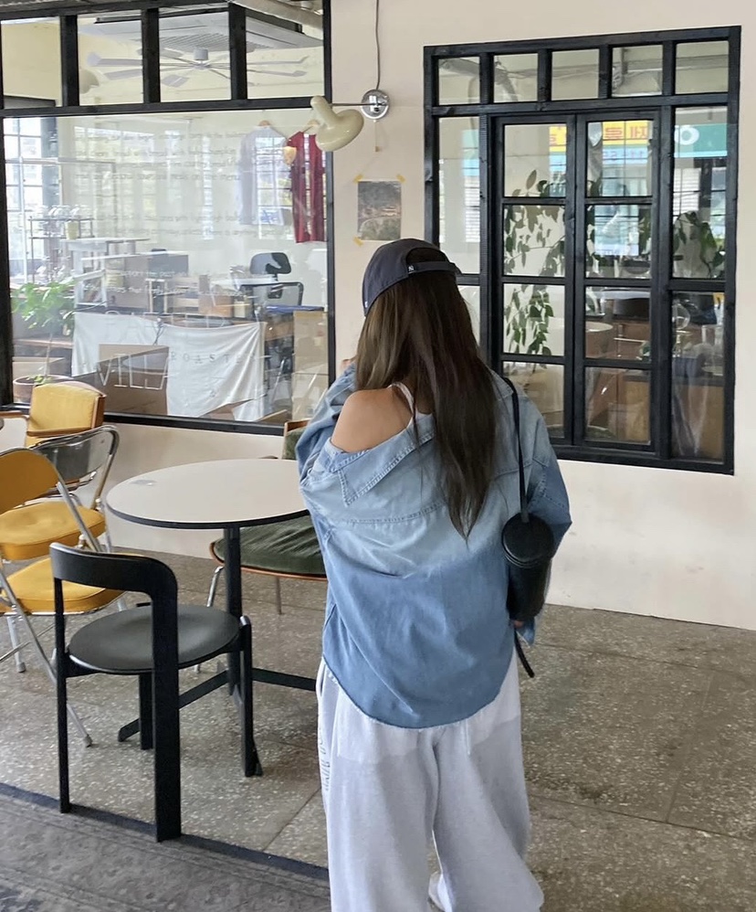 BADCALM韓國直郵女裝新品休閑熱賣推薦人氣真品襯衫蕾絲衫BADCALM襯衫/蕾絲衫