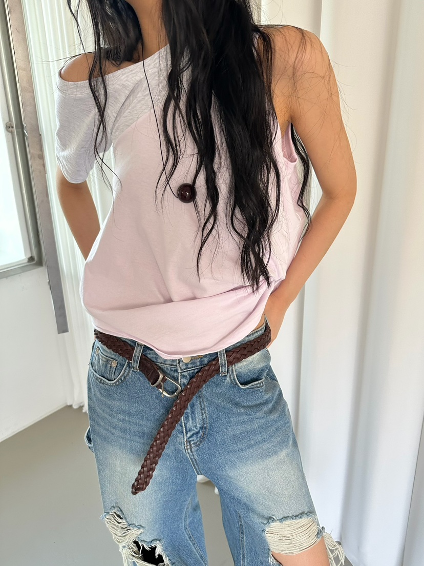 AWESOMESAUCE東大門實拍女士新品26春夏推薦職業人氣休閑T恤AWESOME SAUCET恤圖色2