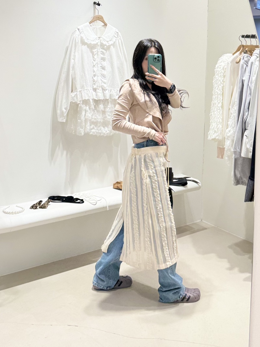 MELTED-P韓國直郵女裝新品職業休閑時尚熱賣26春夏人氣長裙MELTED-P長裙