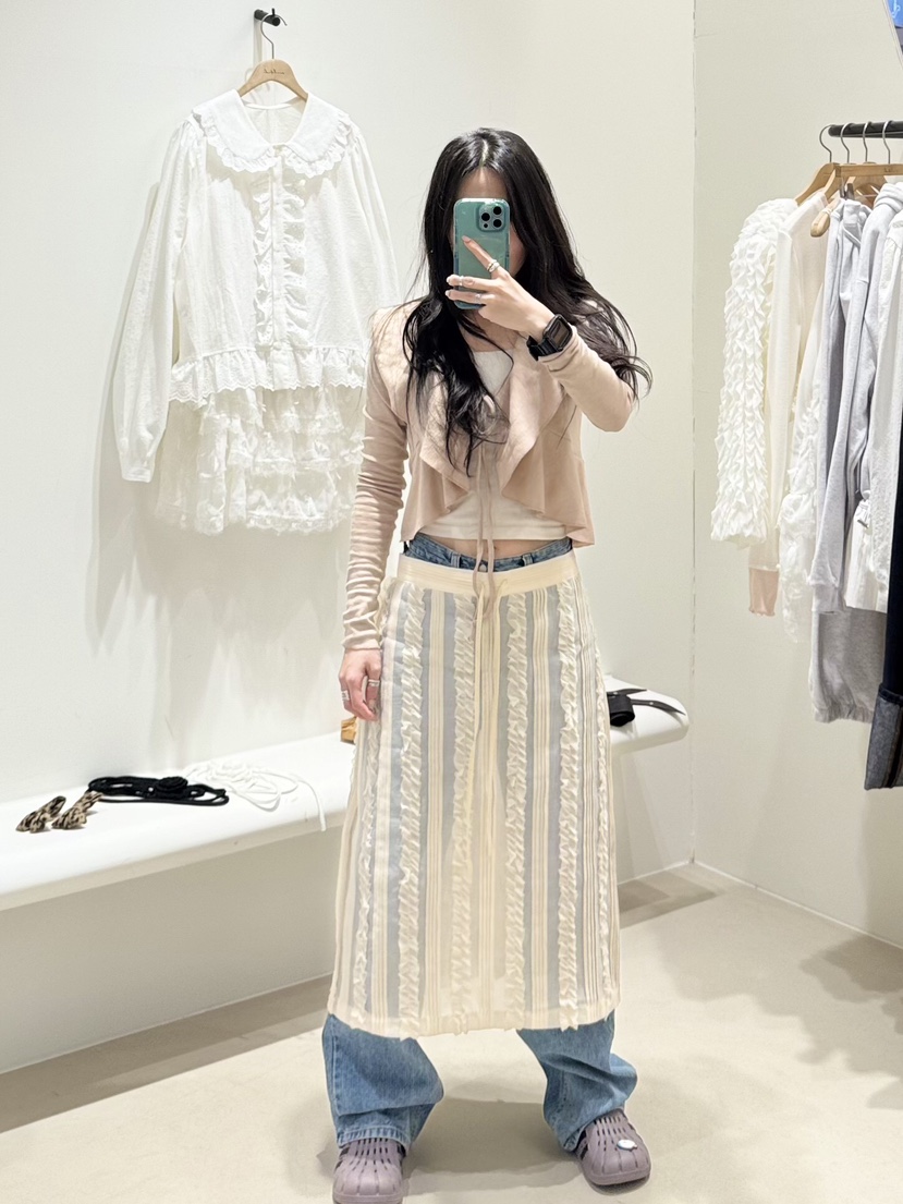 MELTED-P韓國直郵女裝新品職業休閑時尚熱賣26春夏人氣長裙MELTED-P長裙