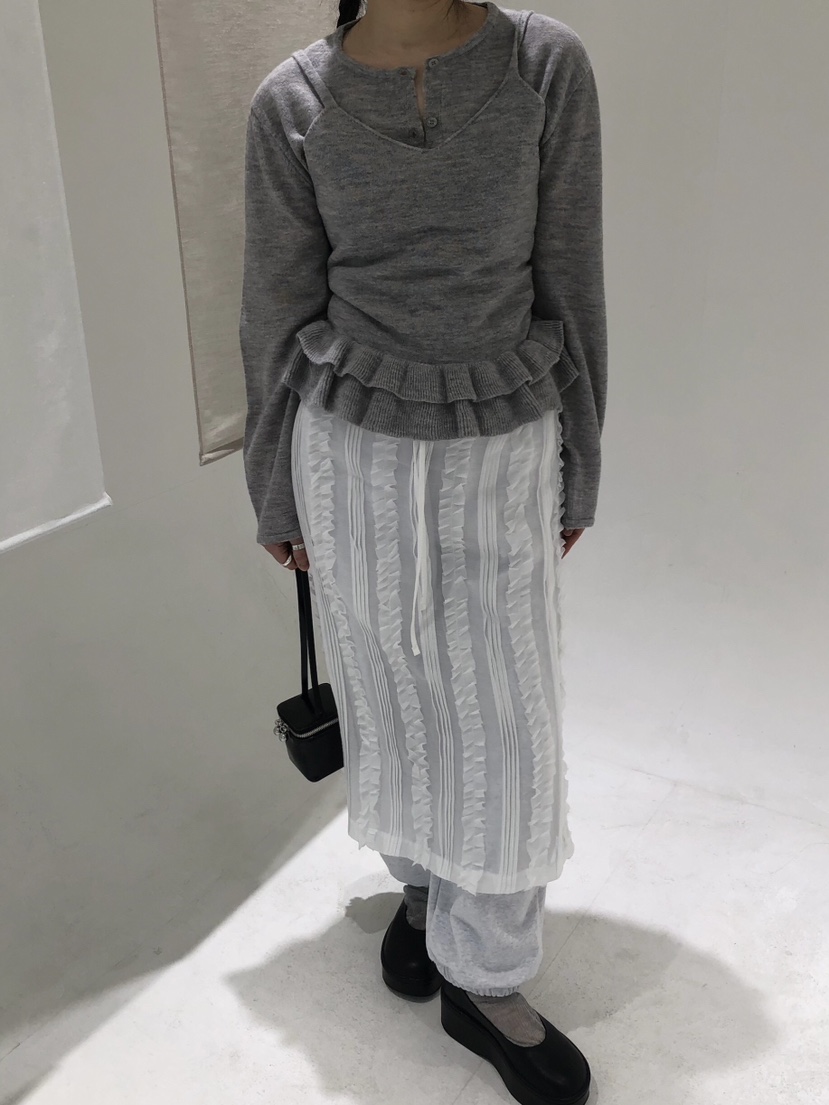 MELTED-P韓國直郵女裝新品職業休閑時尚熱賣26春夏人氣長裙MELTED-P長裙