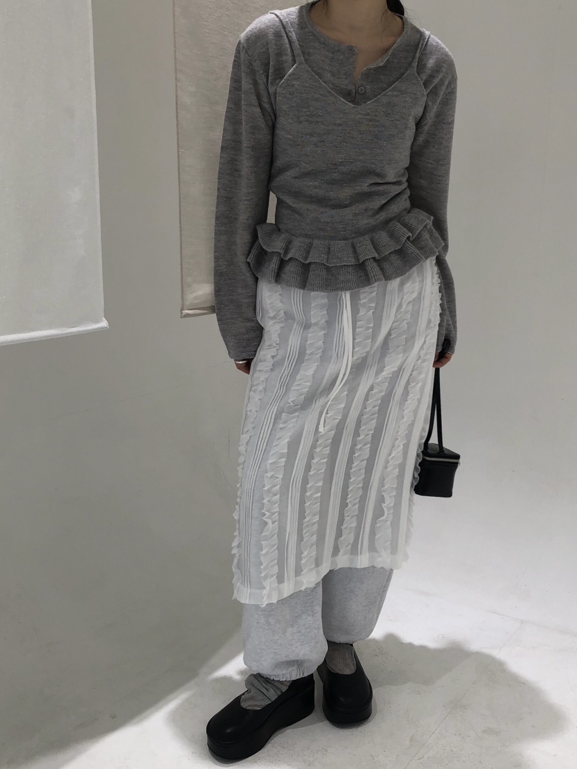 MELTED-P韓國直郵女裝新品職業休閑時尚熱賣26春夏人氣長裙MELTED-P長裙