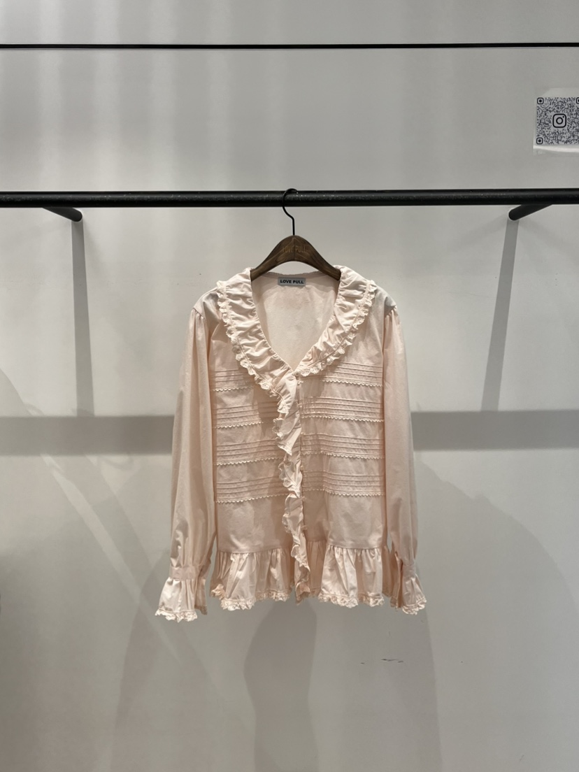 LOVE PULL東大門直郵女裝新品時尚推薦26春夏襯衫蕾絲衫褶裥LOVE PULL襯衫/蕾絲衫圖色2