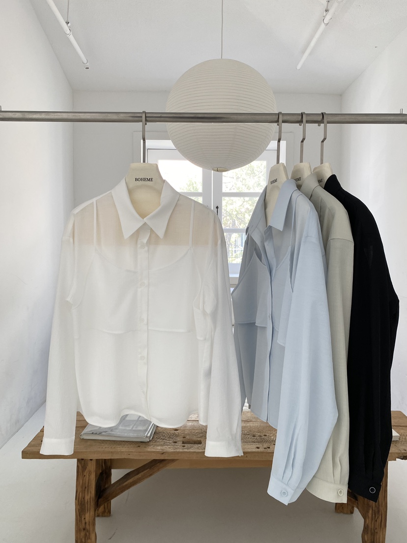 BOHEME韓國直郵女士新品職業人氣真品熱賣襯衫蕾絲衫假兩件BOHEME襯衫/蕾絲衫