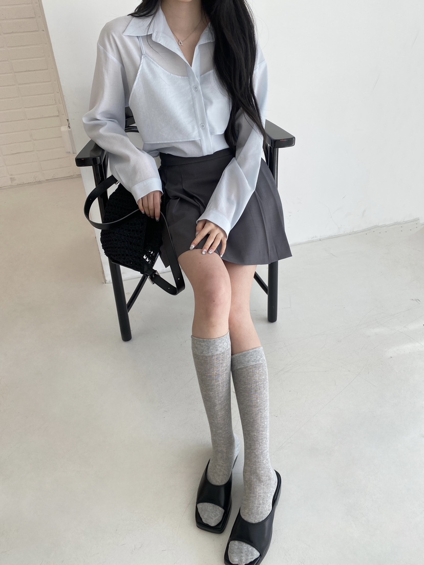 BOHEME韓國直郵女士新品職業人氣真品熱賣襯衫蕾絲衫假兩件BOHEME襯衫/蕾絲衫