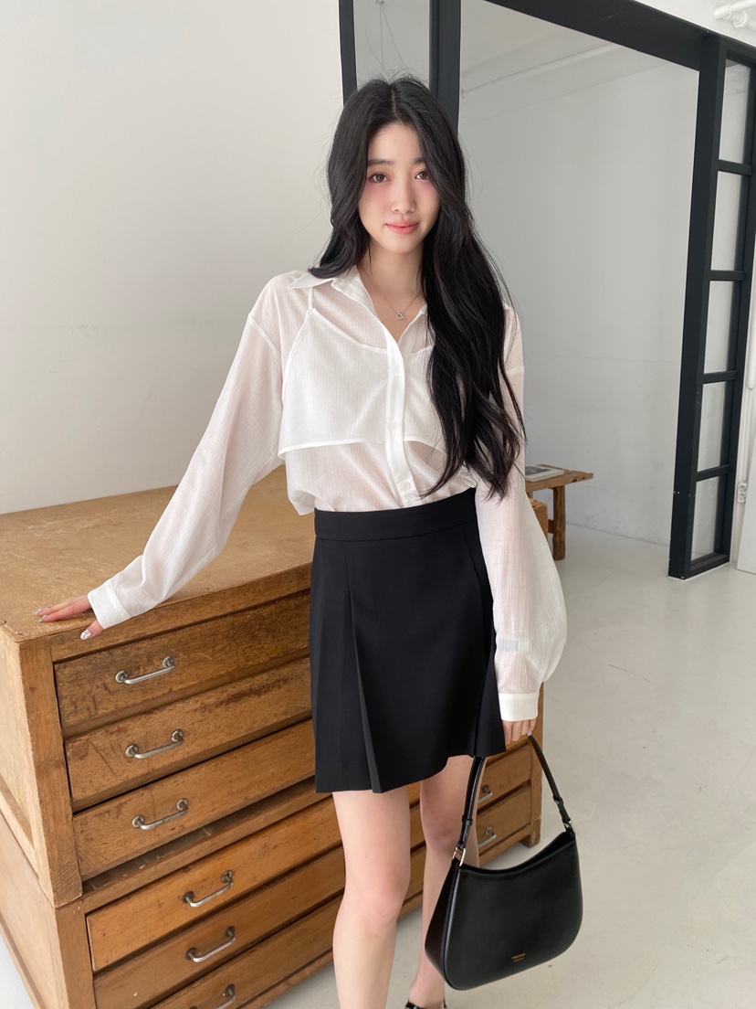 BOHEME韓國直郵女士新品職業人氣真品熱賣襯衫蕾絲衫假兩件BOHEME襯衫/蕾絲衫