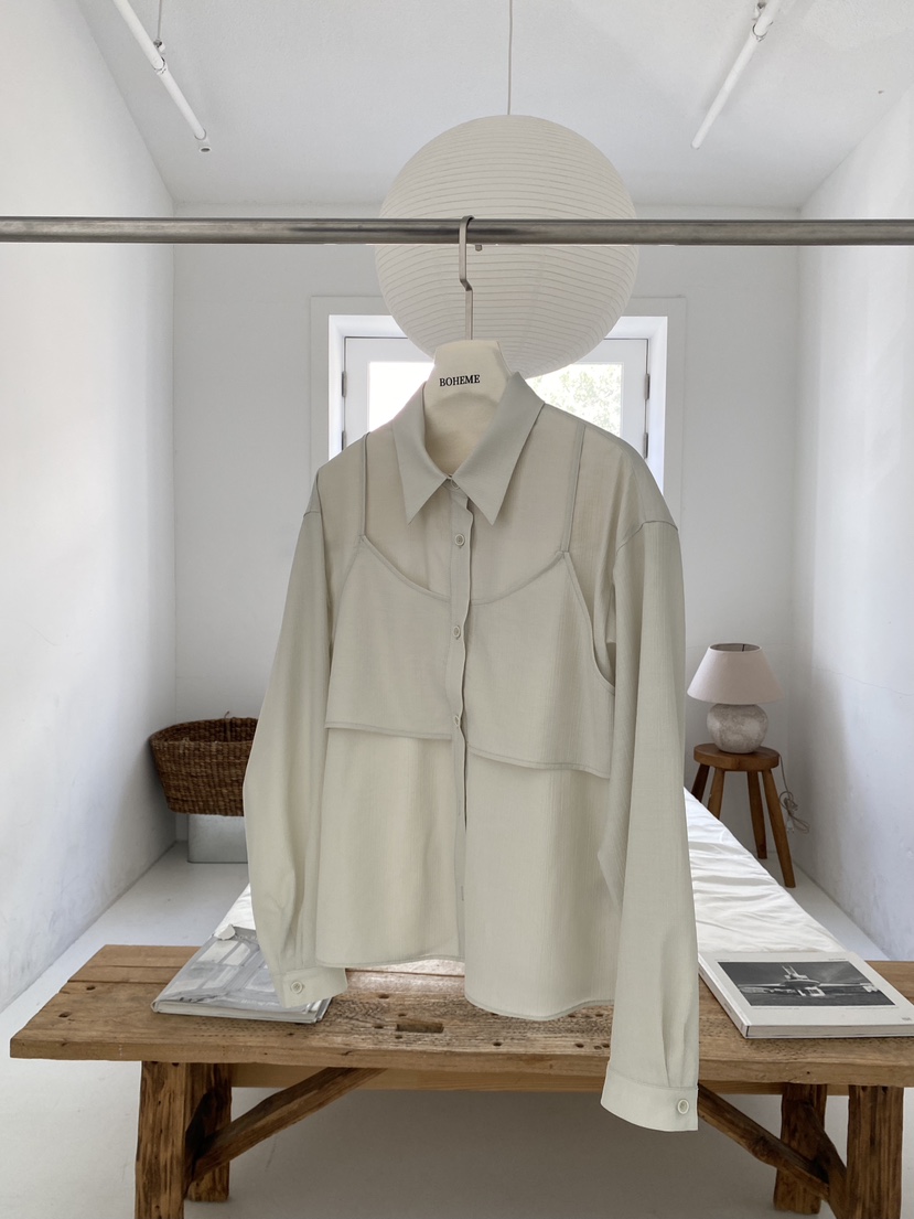 BOHEME韓國直郵女士新品職業人氣真品熱賣襯衫蕾絲衫假兩件BOHEME襯衫/蕾絲衫圖色3