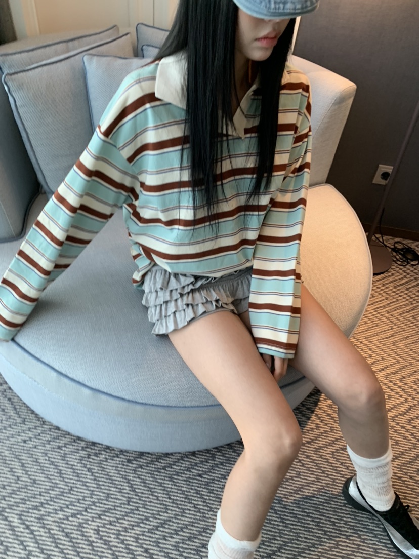 BADCALM韓國直郵女士新品真品26春夏時尚人氣職業長袖T恤BADCALM長袖T恤